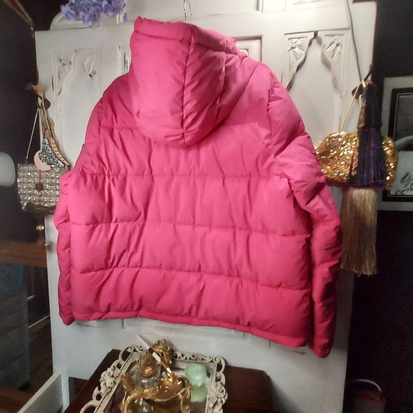 Pink Calvin Klein Women's Modern Fit Hooded Puffer Jacket Coat - Picture 8 of 10
